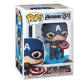 Produktbild Avengers - Captain America Mjölnir & Broken Shield Endgame Funko Pop Wackelkopf-Figur