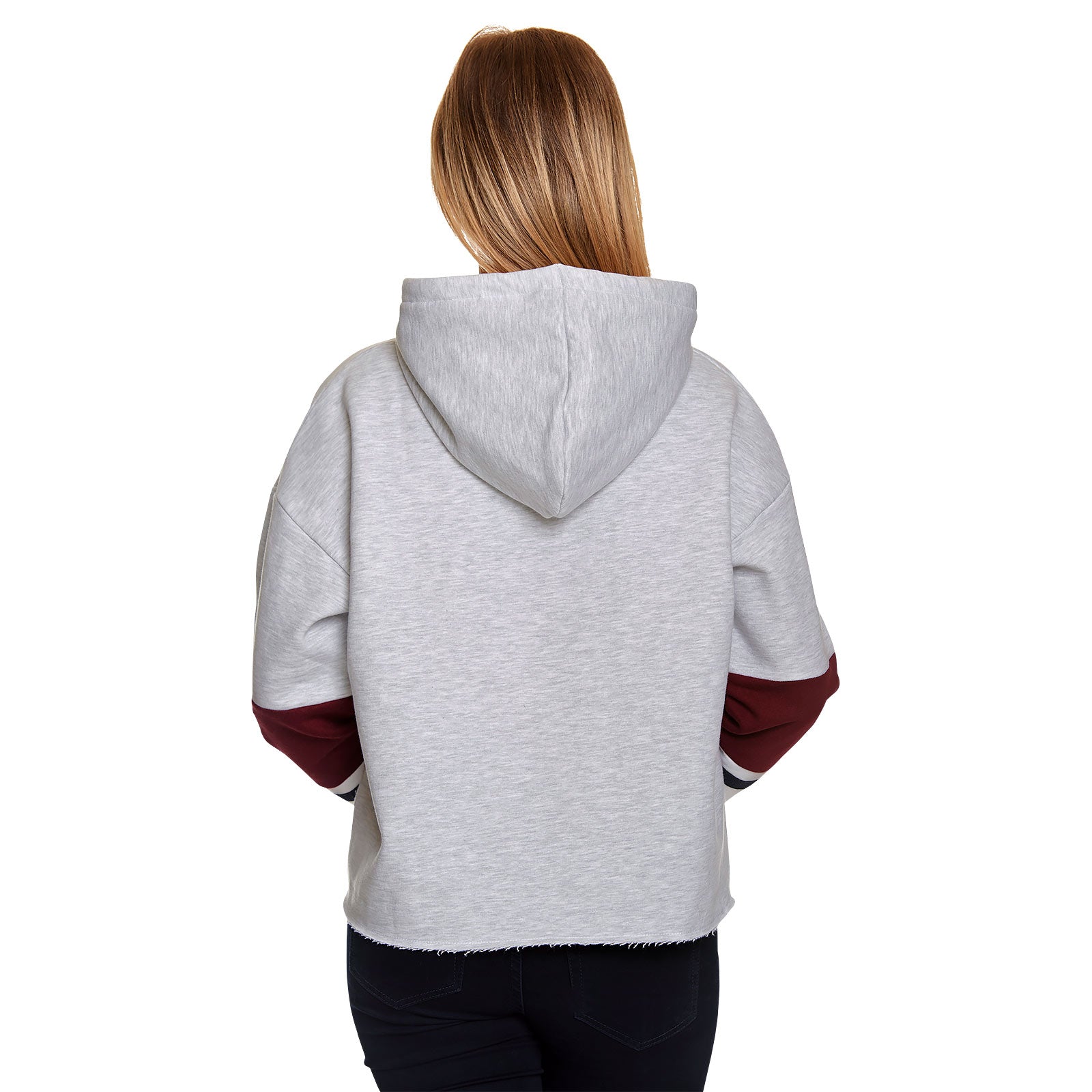 Produktbild Harry Potter - Hogwarts School Crop Hoodie Damen grau