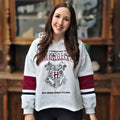 Produktbild Harry Potter - Hogwarts School Crop Hoodie Damen grau