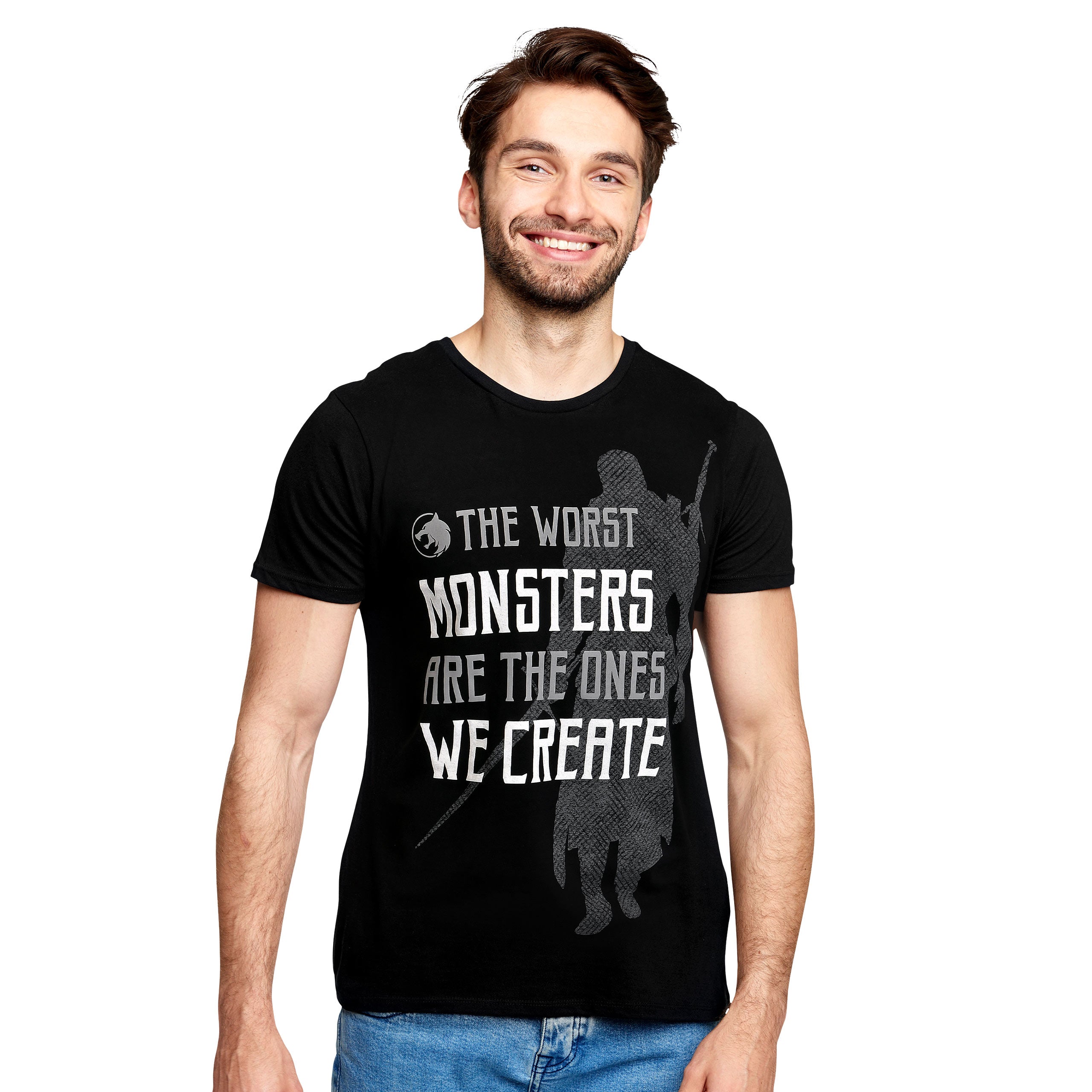 Produktbild Monsters We Create T-Shirt für Witcher Fans schwarz