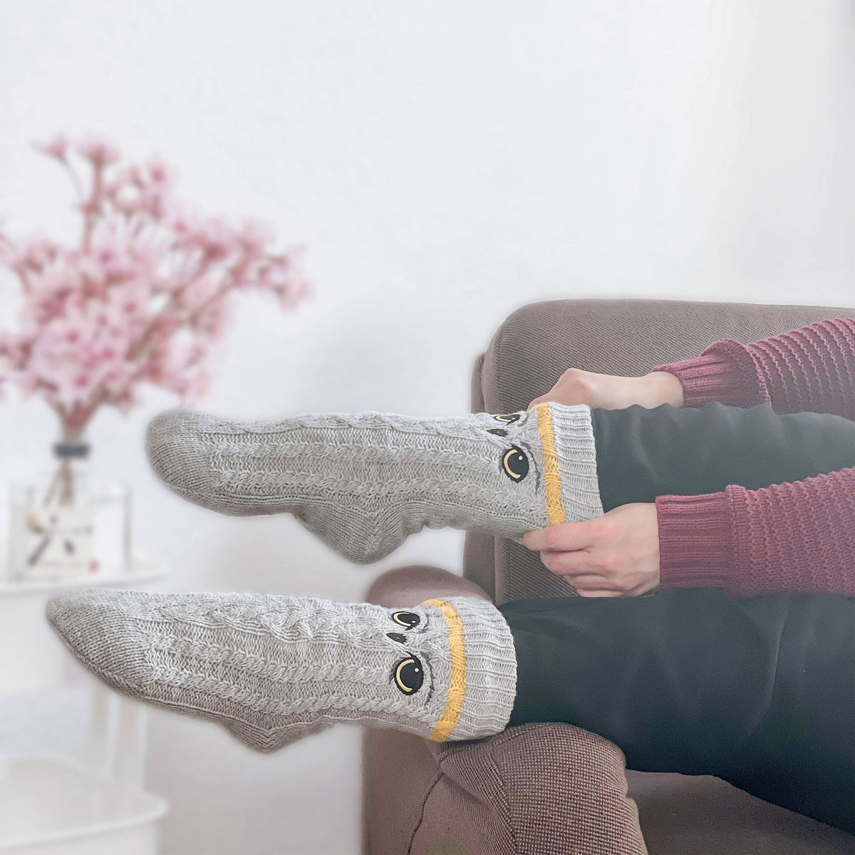 Produktbild Harry Potter - Hedwig Socken grau