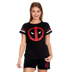 Produktbild Deadpool - Logo Pyjama kurz Damen schwarz