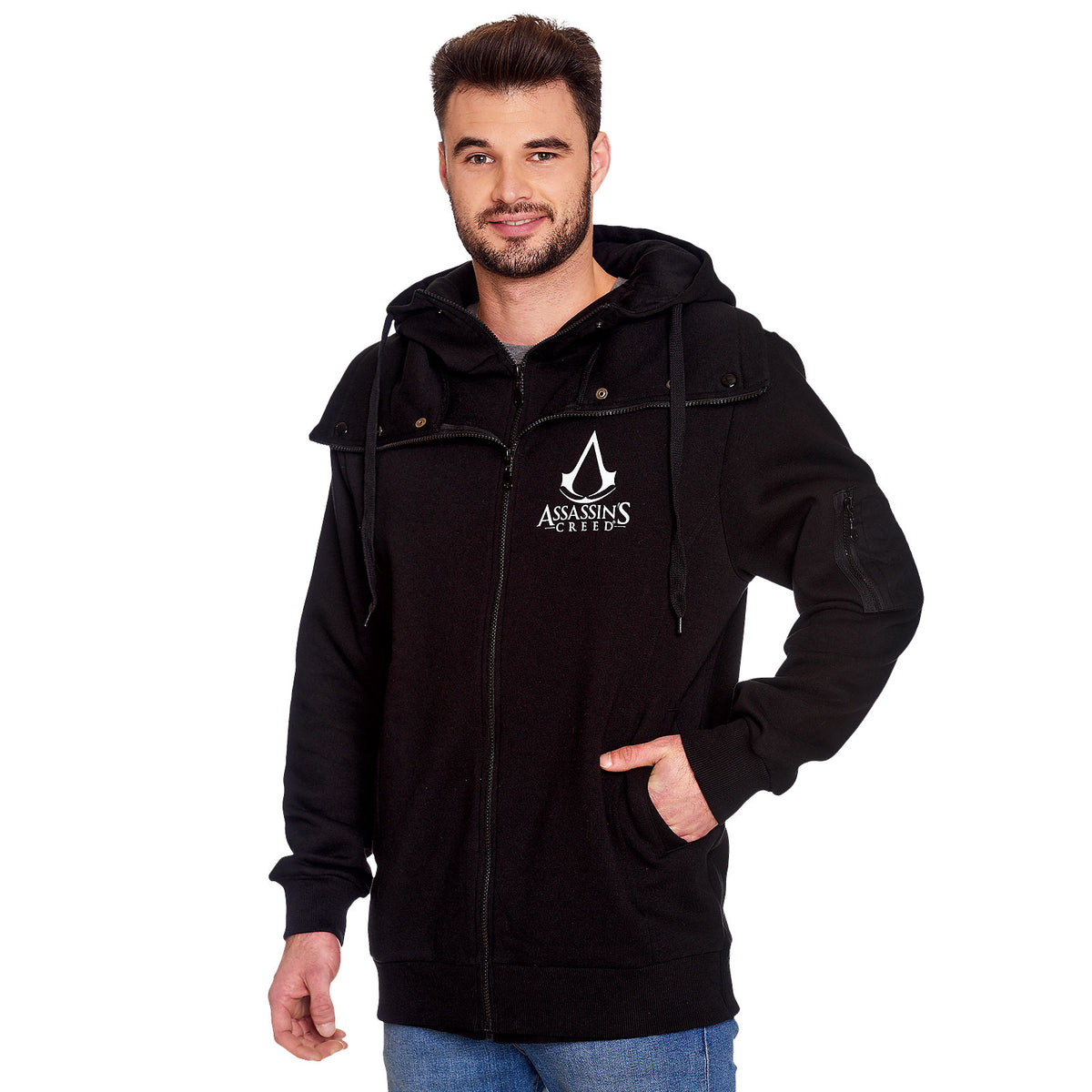 Produktbild Assassins Creed - Logo Kapuzenjacke doppellagig schwarz