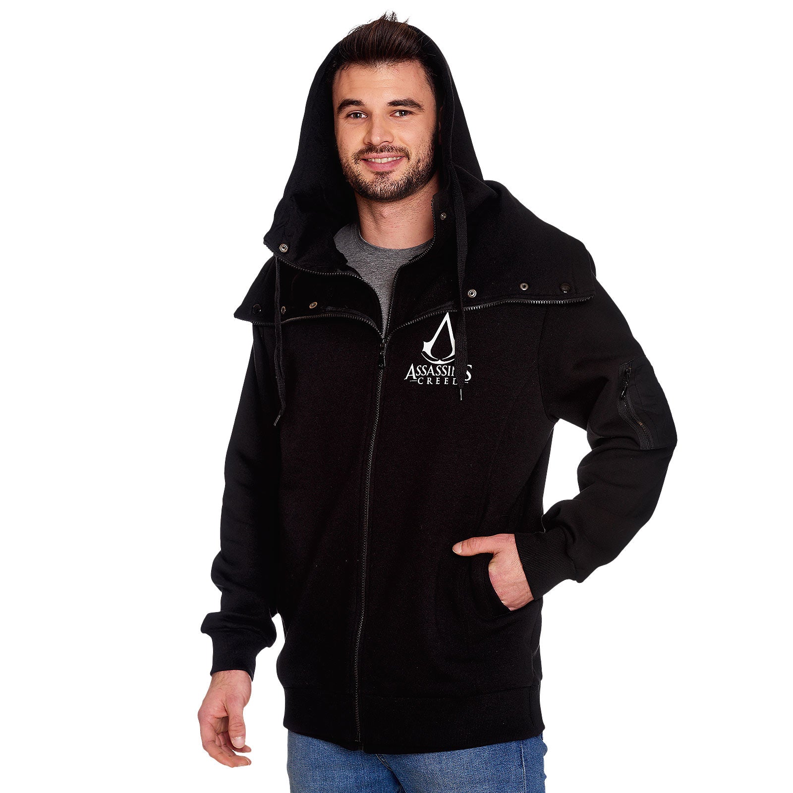 Produktbild Assassins Creed - Logo Kapuzenjacke doppellagig schwarz