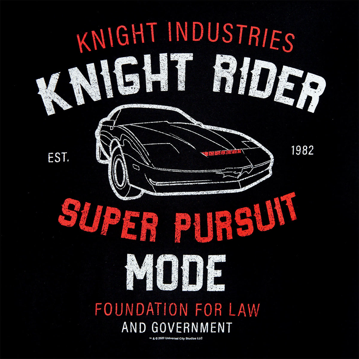 Product image Knight Rider - K.I.T.T. Super Pursuit Mode T-Shirt black