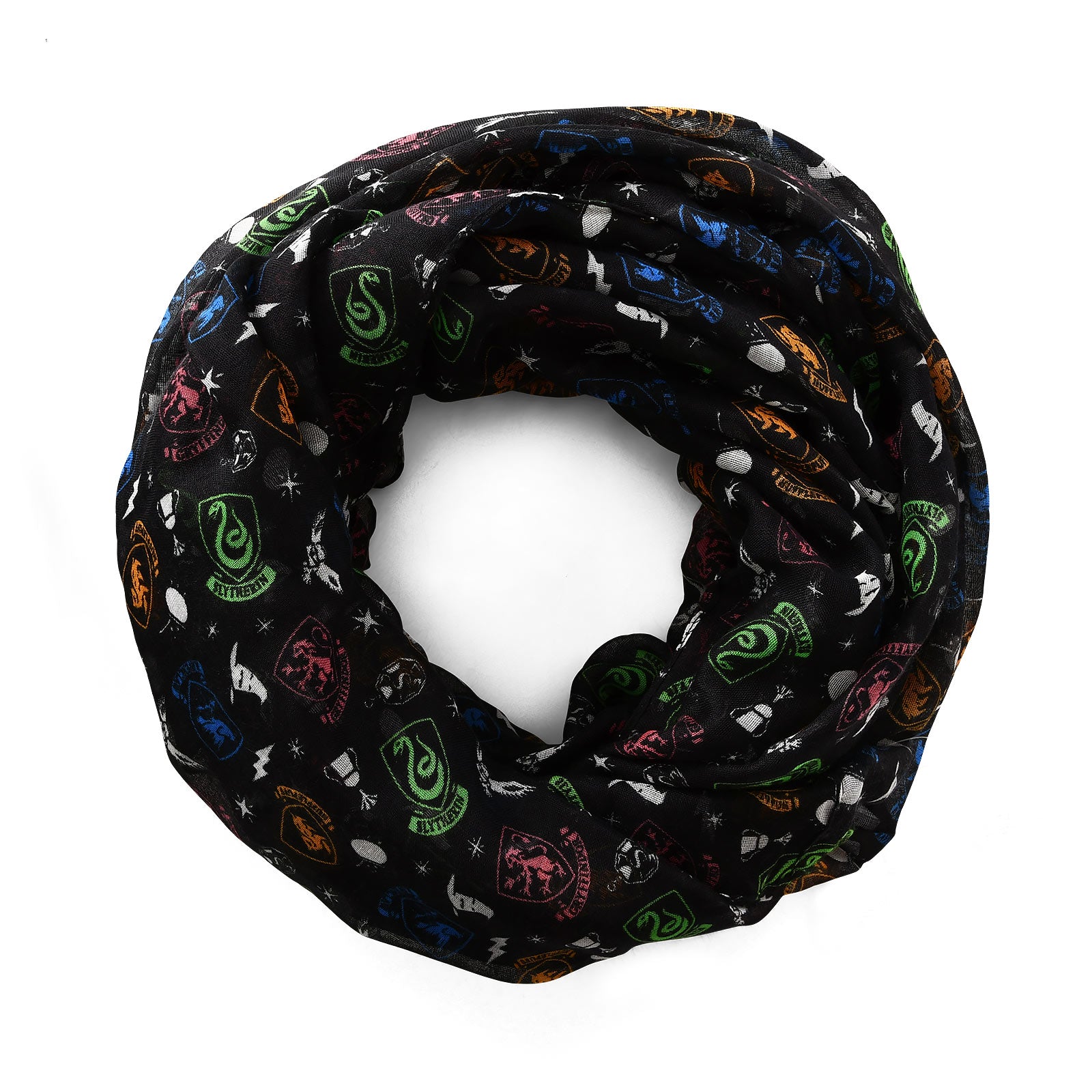 Produktbild Harry Potter - Hogwarts Wappen Loop Schal schwarz