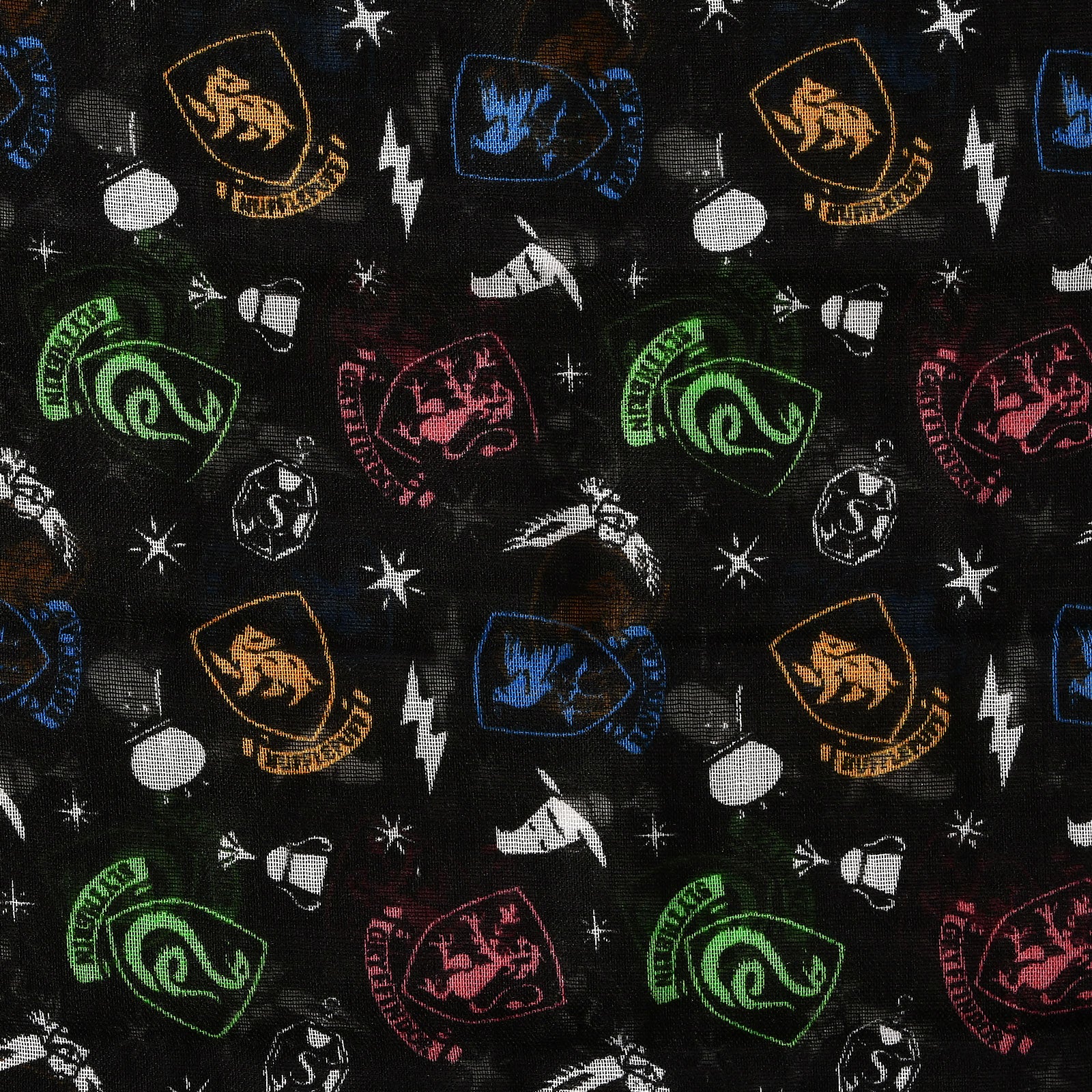 Produktbild Harry Potter - Hogwarts Wappen Loop Schal schwarz