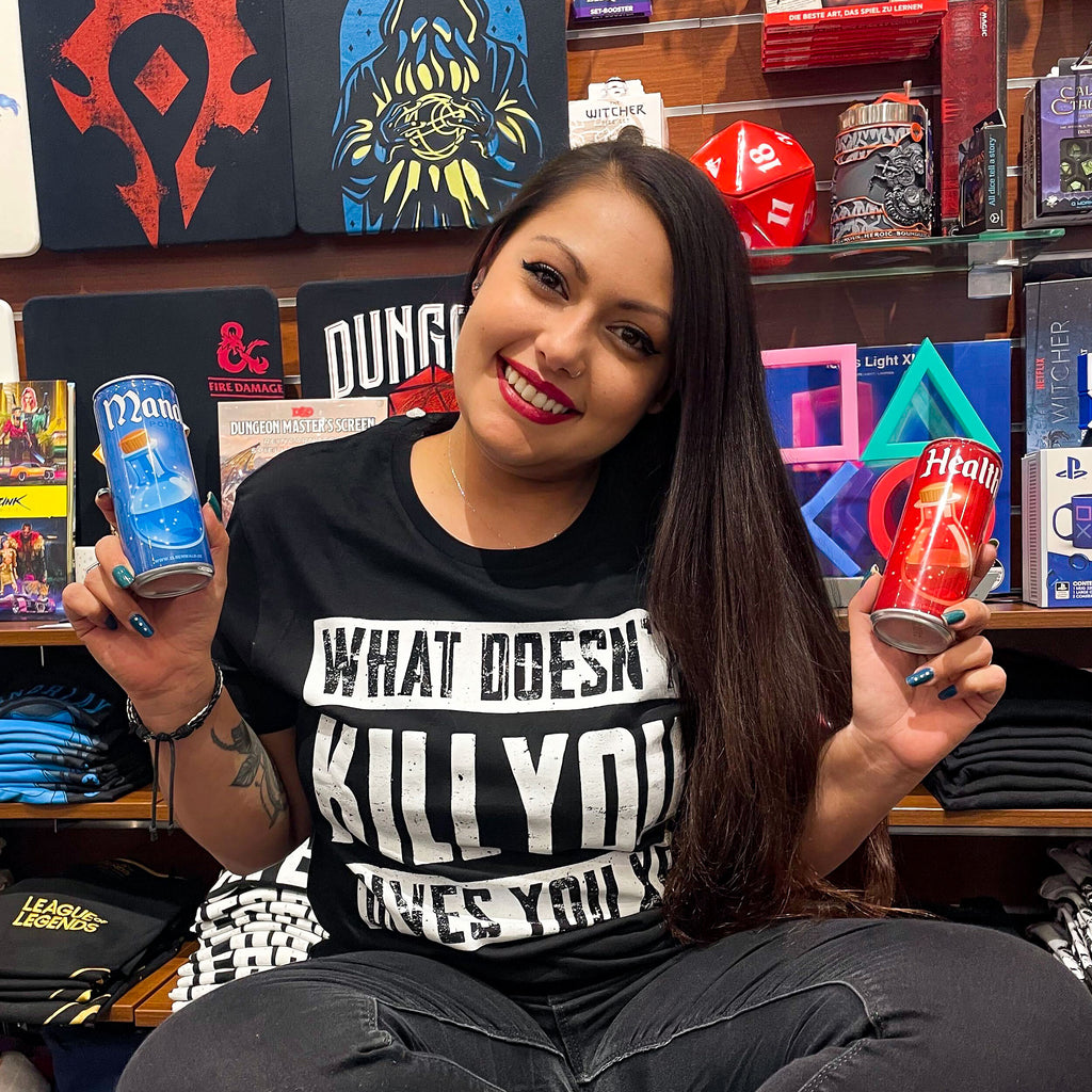 Produktbild What Doesn't Kill You Gives You XP T-Shirt schwarz