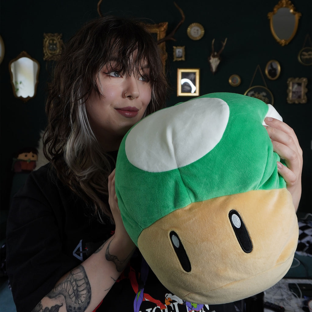 Produktbild Super Mario - 1 UP Pilz Plüsch Figur XL