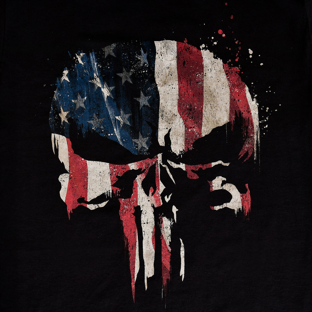 Produktbild Punisher - American Skull T-Shirt schwarz