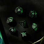 Produktbild Call of Cthulhu Glow in the Dark RPG Würfel Set 7tlg schwarz