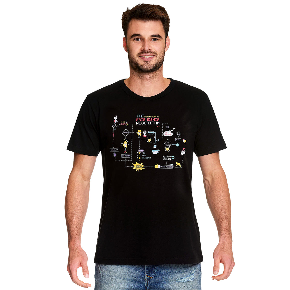 Produktbild The Big Bang Theory - Freundschaftsalgorithmus T-Shirt schwarz