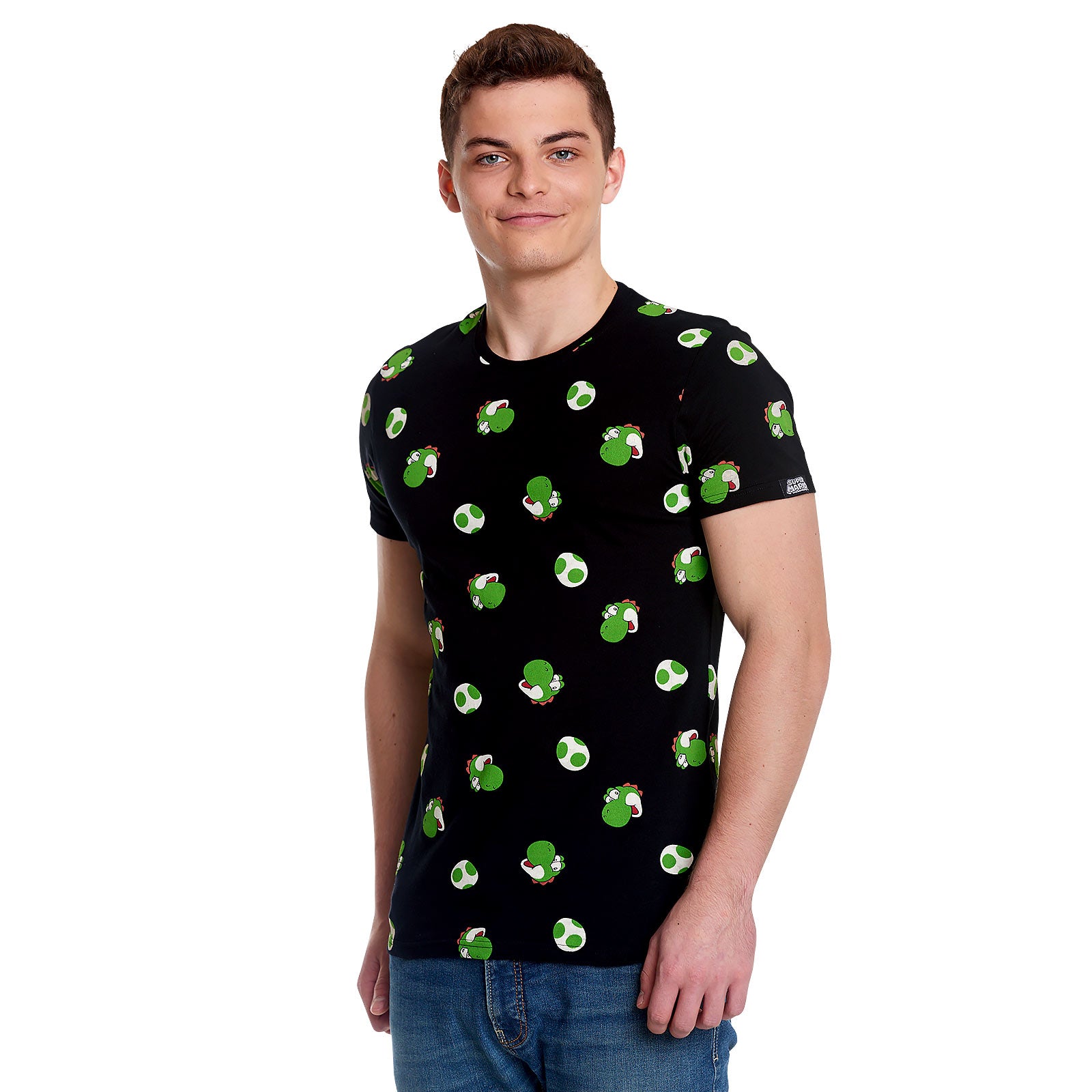 Produktbild Super Mario - Yoshi & Eggs T-Shirt schwarz