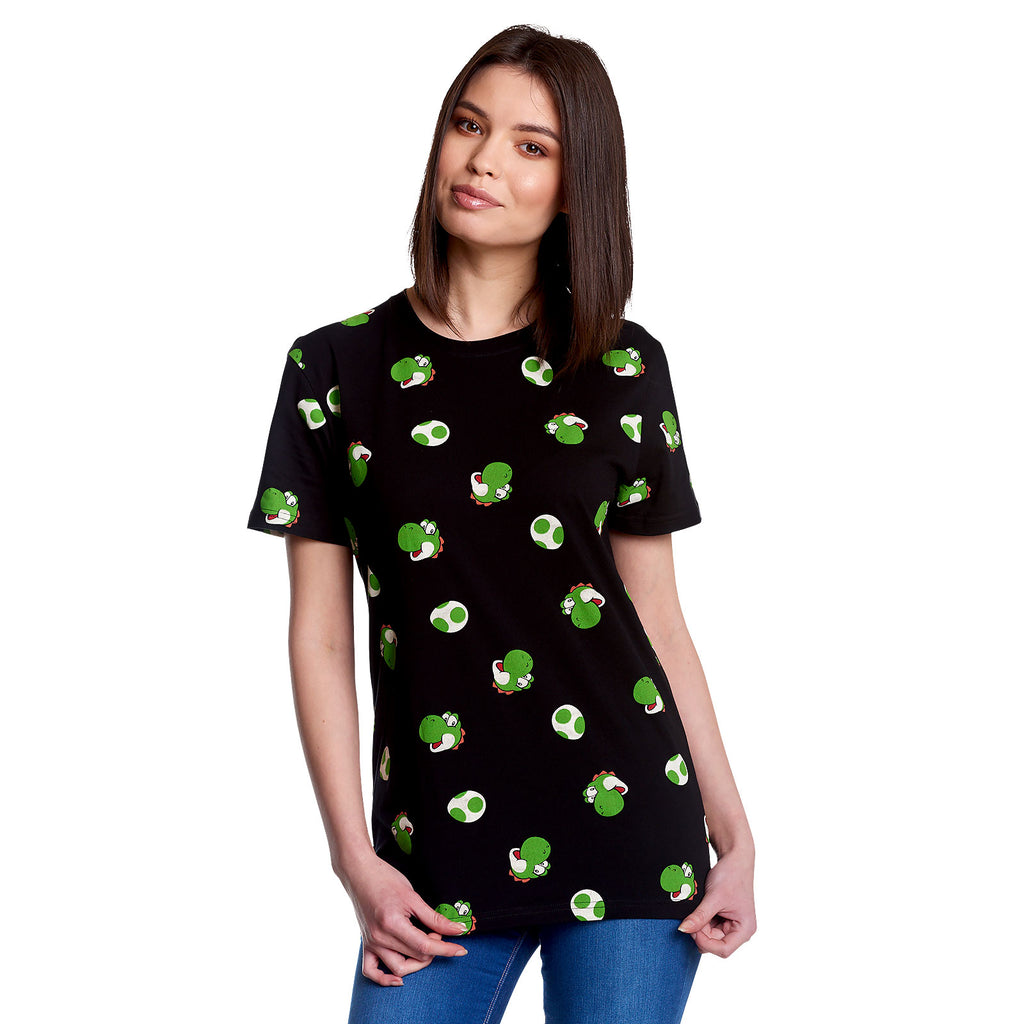 Produktbild Super Mario - Yoshi & Eggs T-Shirt schwarz