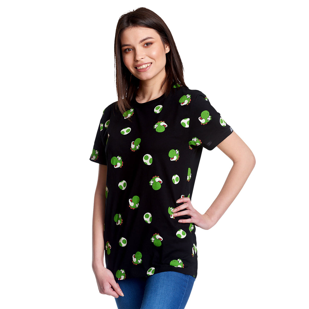 Produktbild Super Mario - Yoshi & Eggs T-Shirt schwarz