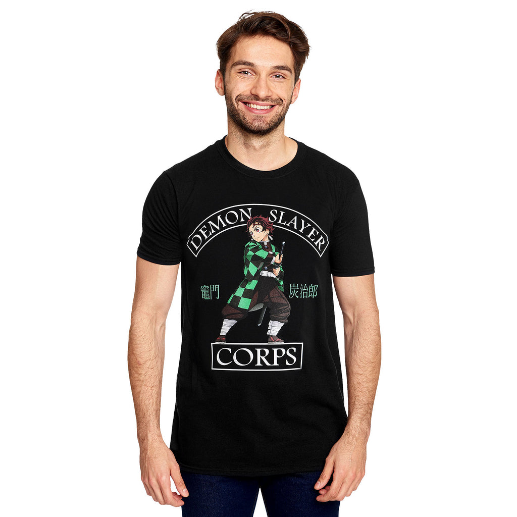 Demon Slayer - Tanjiro Kamado T-Shirt schwarz