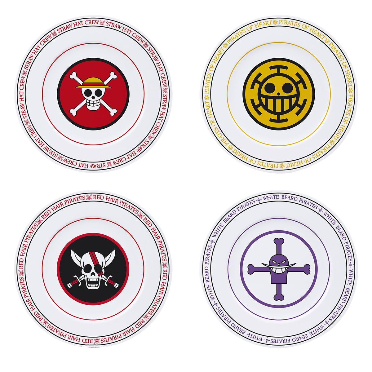 Product image One Piece - Pirate Crews Logos Plate Set