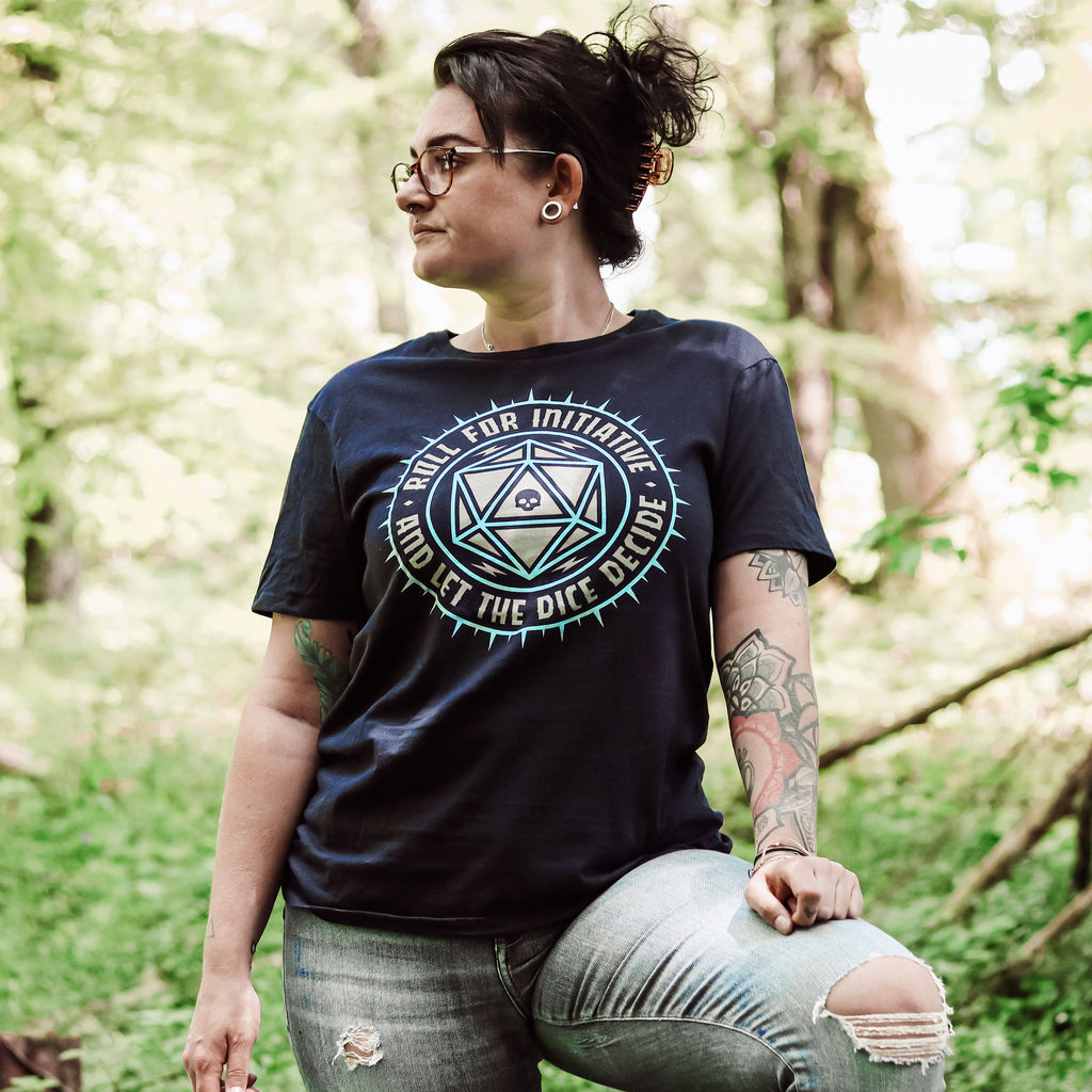 Product image Pen & Paper Let The Dice Decide T-Shirt blue