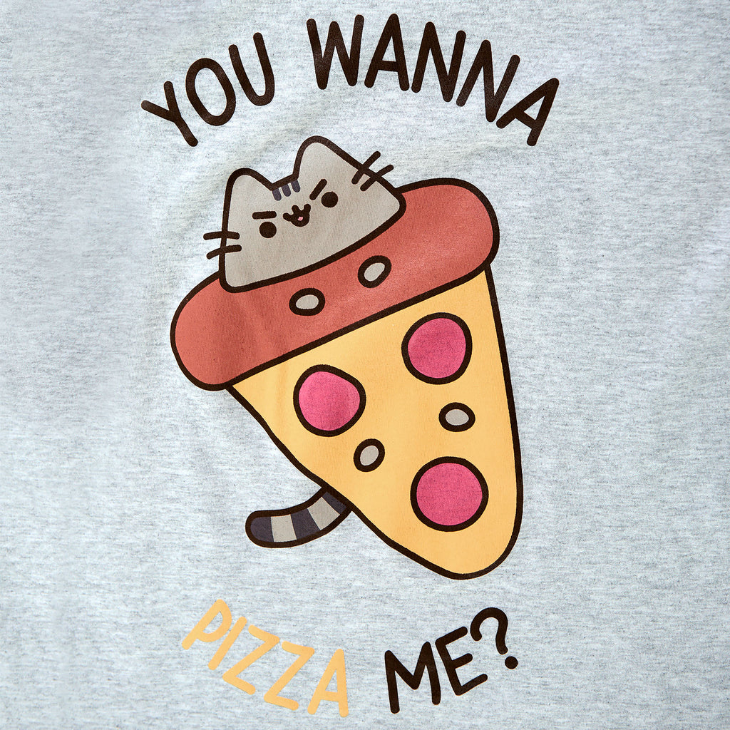 Produktbild Pusheen - You Wanna Pizza Me T-Shirt grau
