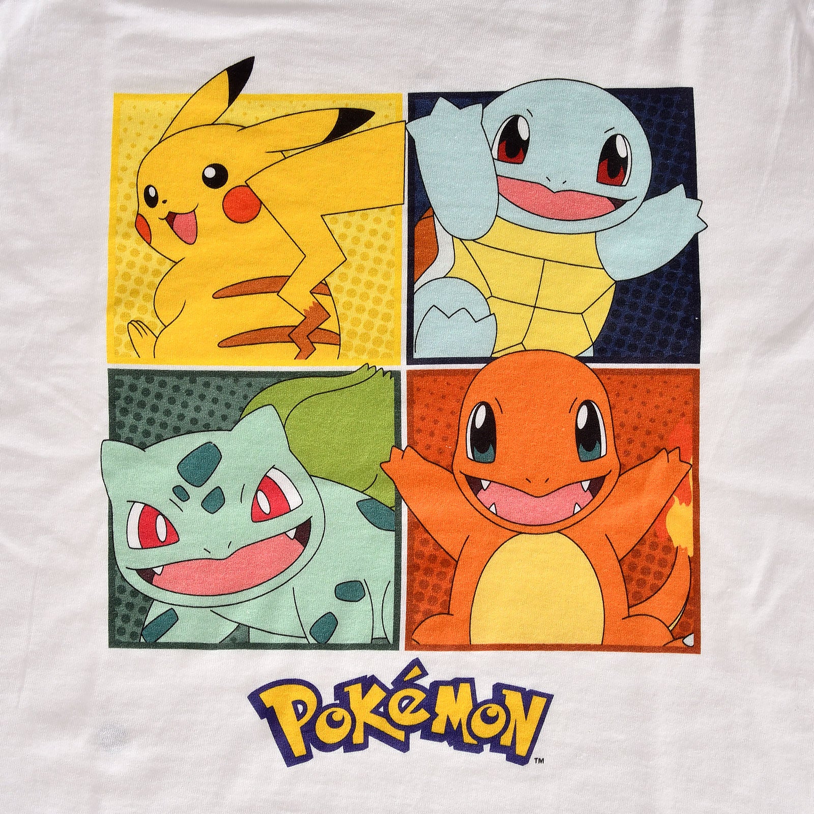 Produktbild Pokemon - Kanto-Starter T-Shirt Kinder weiß