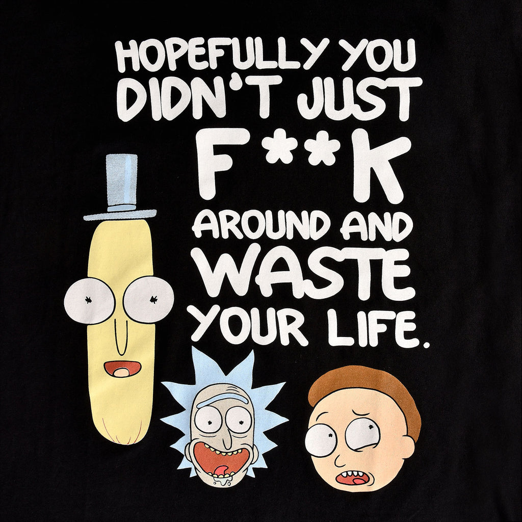 Produktbild Rick and Morty - Waste Your Life T-Shirt schwarz