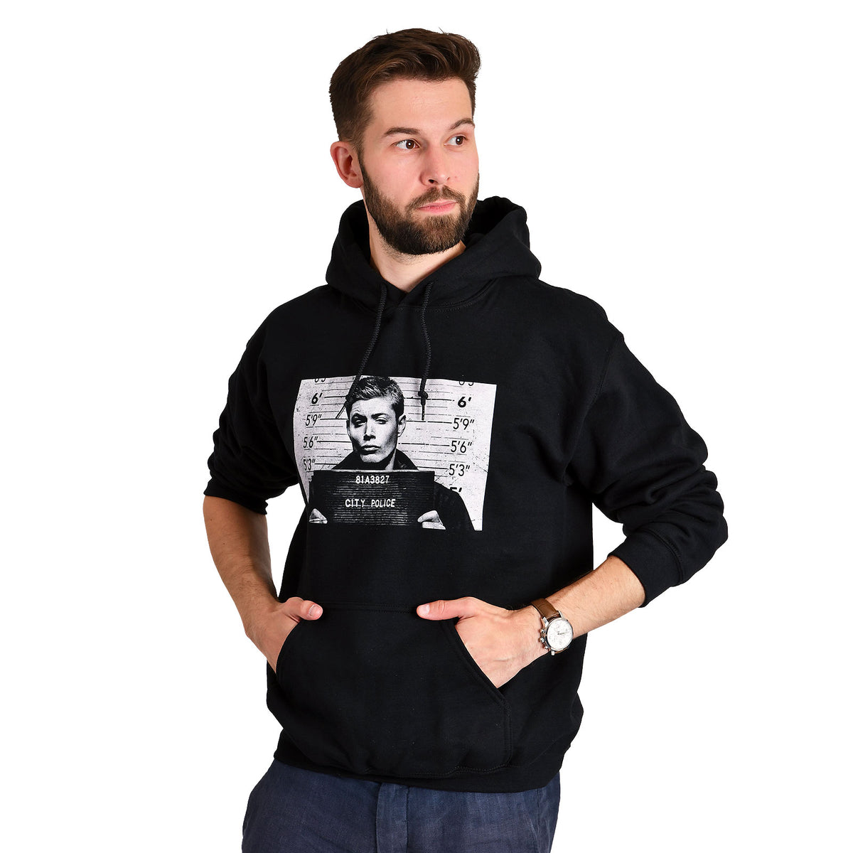 Produktbild Supernatural - Dean in Jail Hoodie schwarz