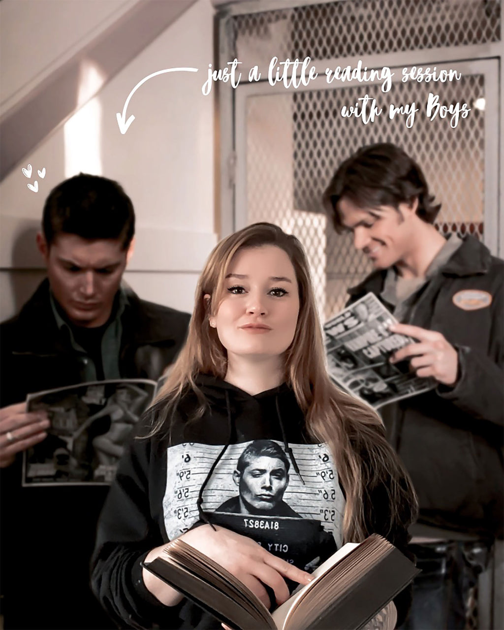 Produktbild Supernatural - Dean in Jail Hoodie schwarz
