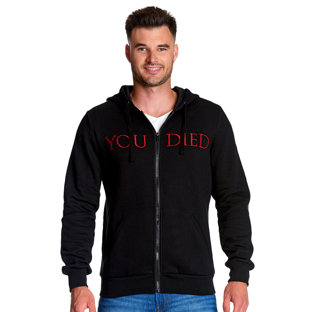 Dark Souls - You Died Destroyed Kapuzenjacke schwarz