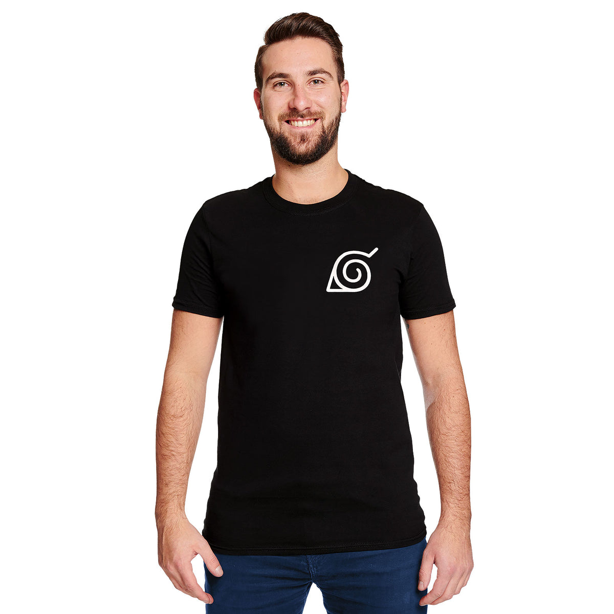 Produktbild Naruto - Konoha Mini Symbol T-Shirt schwarz