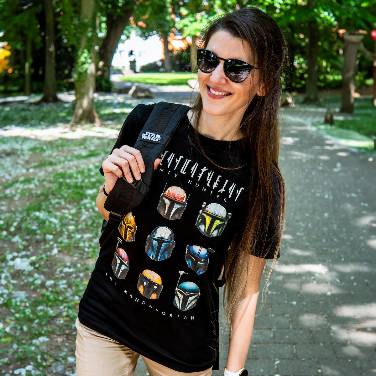 Produktbild Star Wars - Mandalorian Helmets T-Shirt schwarz