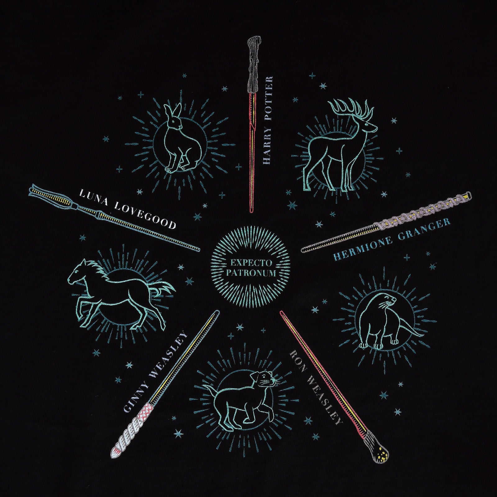 Produktbild Harry Potter - Patronus Friends T-Shirt Damen schwarz