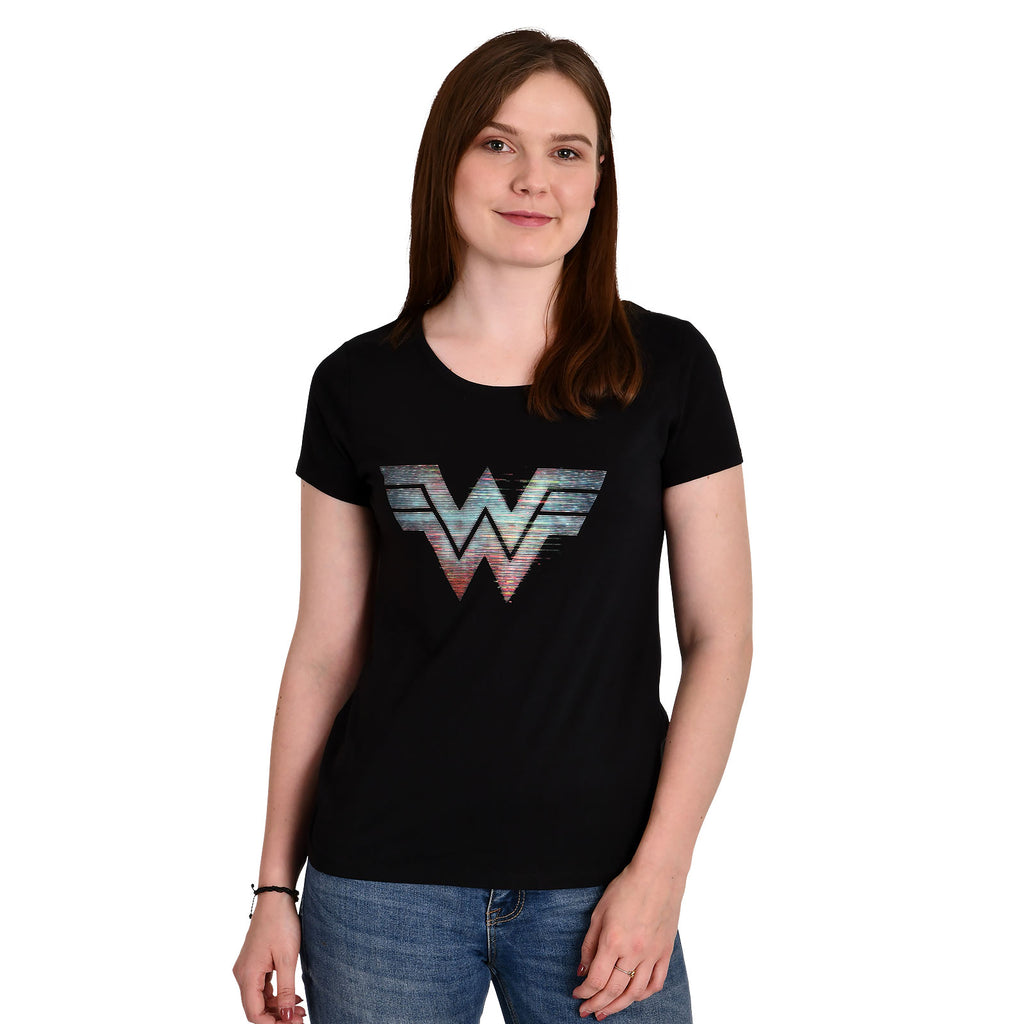 Produktbild Wonder Woman - 1984 Logo T-Shirt Damen schwarz