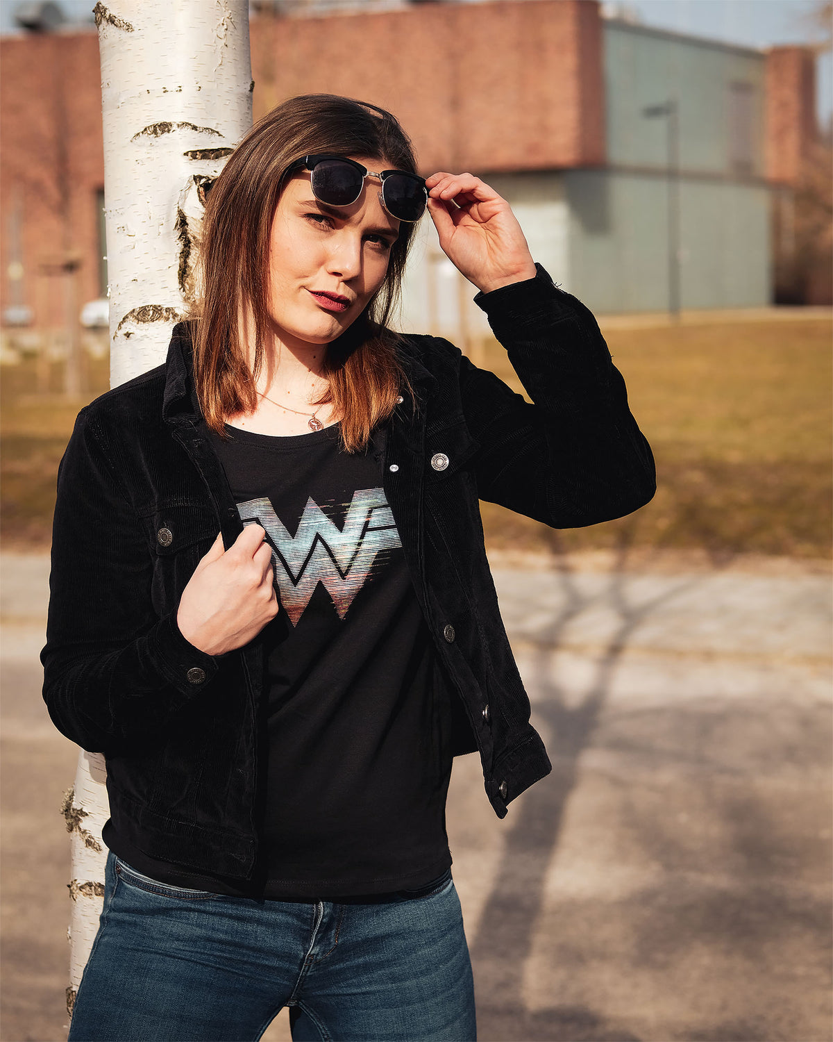 Produktbild Wonder Woman - 1984 Logo T-Shirt Damen schwarz