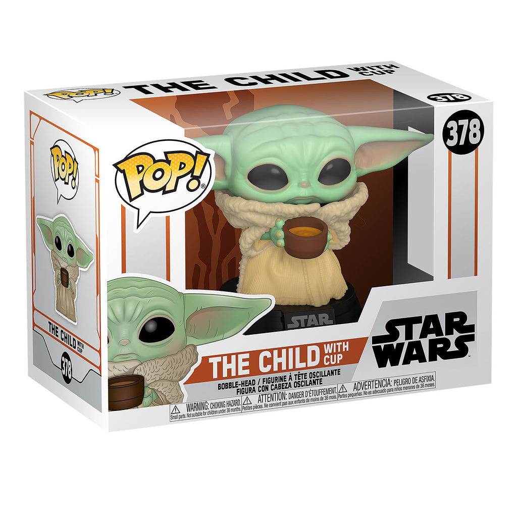 Produktbild The Child mit Tasse Funko Pop Wackelkopf-Figur - Star Wars The Mandalorian