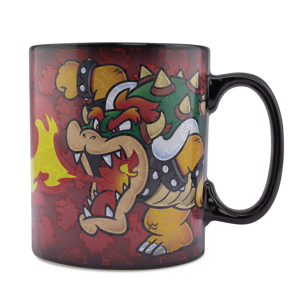Super Mario - Bowser Thermoeffekt Tasse