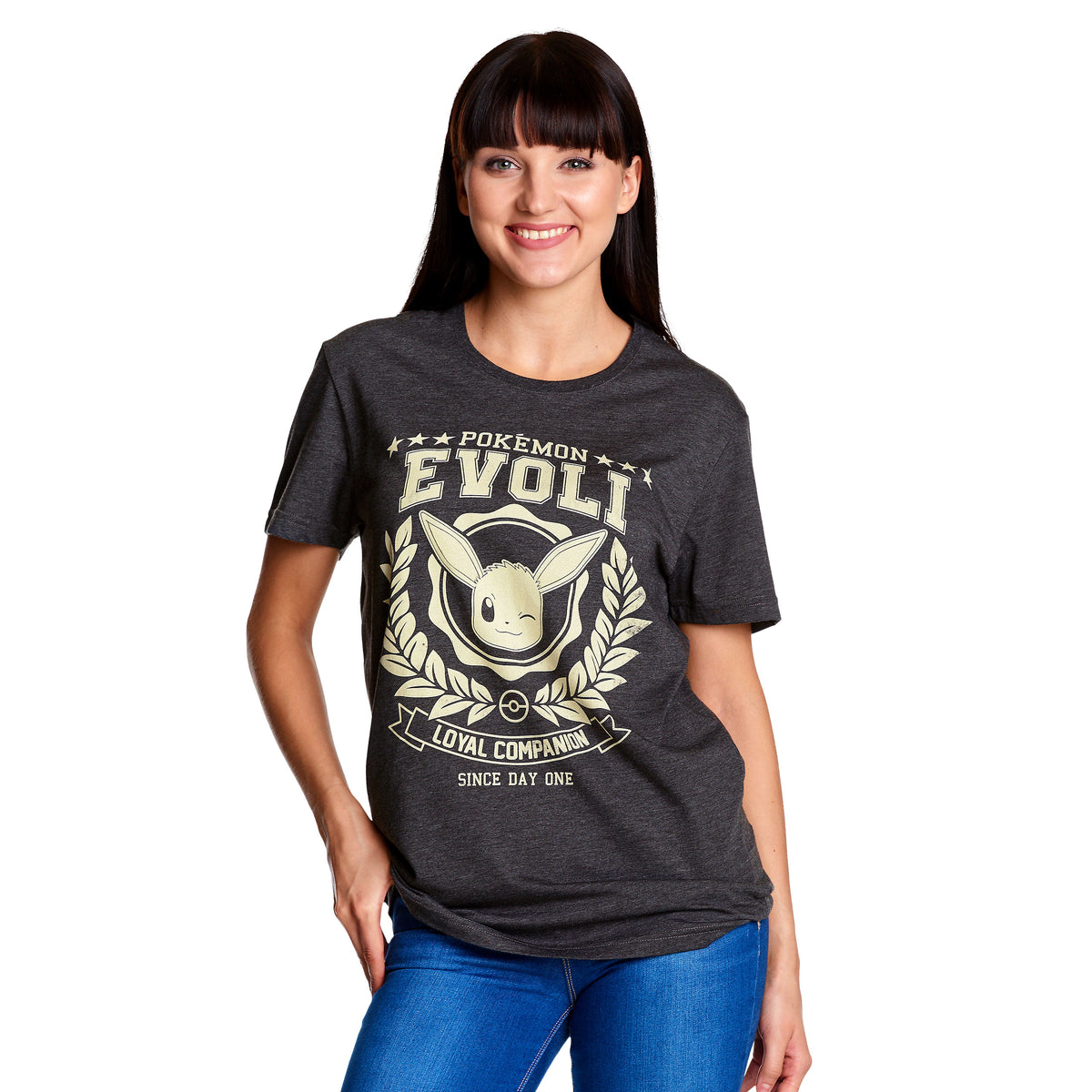 Produktbild Pokemon - Evoli Loyal Companion T-Shirt grau