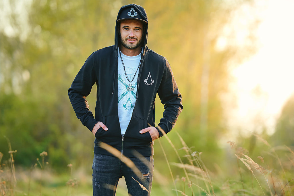 Produktbild Assassin's Creed - Valhalla Crest Banner Kapuzenjacke schwarz