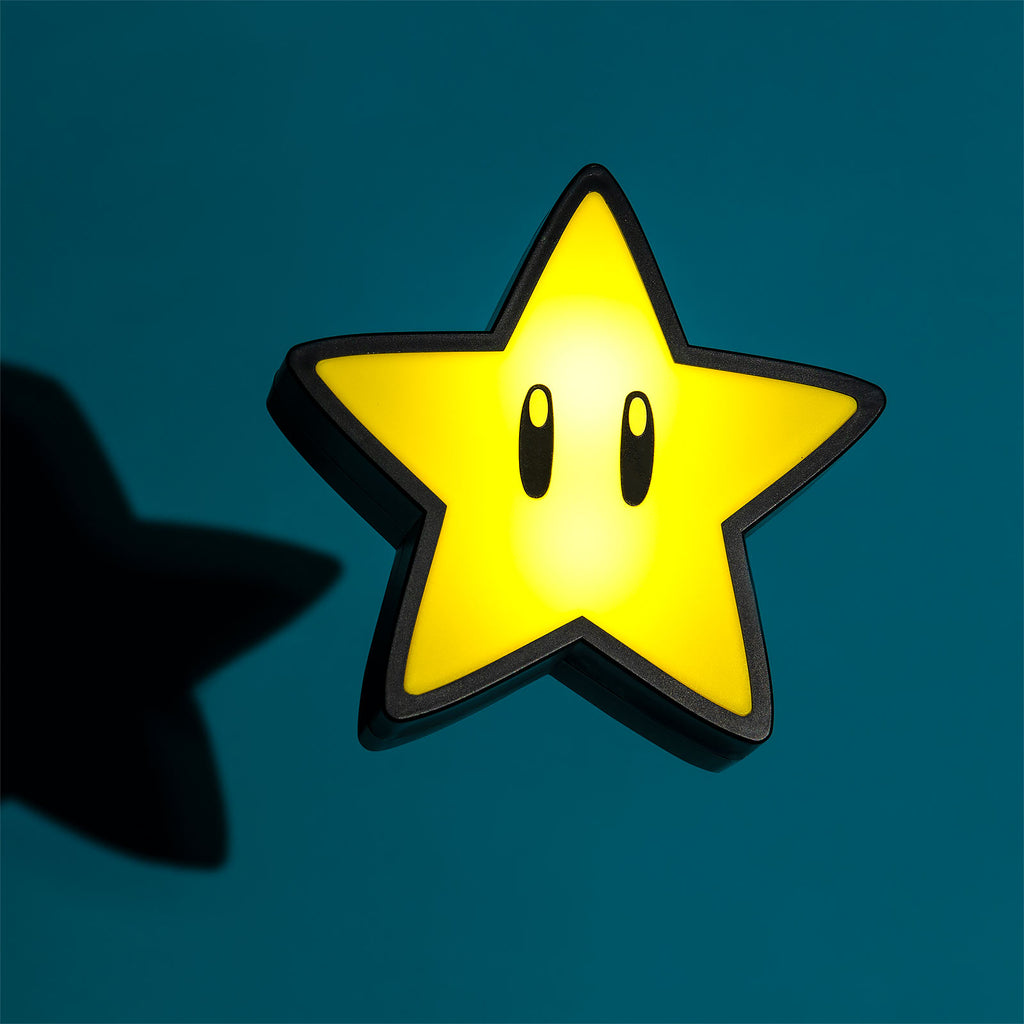 Super Mario - Super-Stern Tischlampe mit Sound