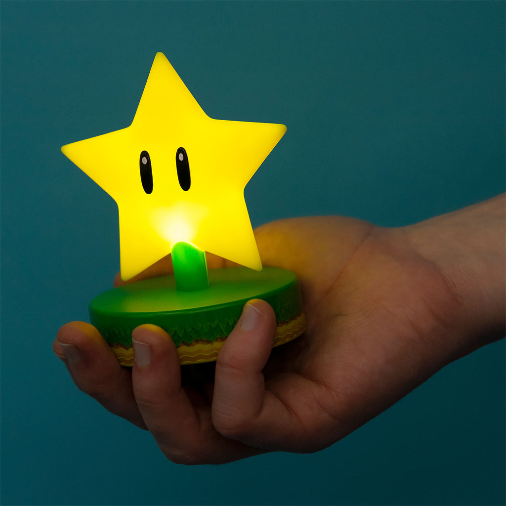 Super Mario - Super-Stern Icons 3D Tischlampe