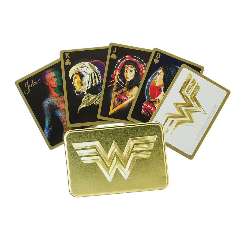 Produktbild Wonder Woman Spielkarten in Metallbox