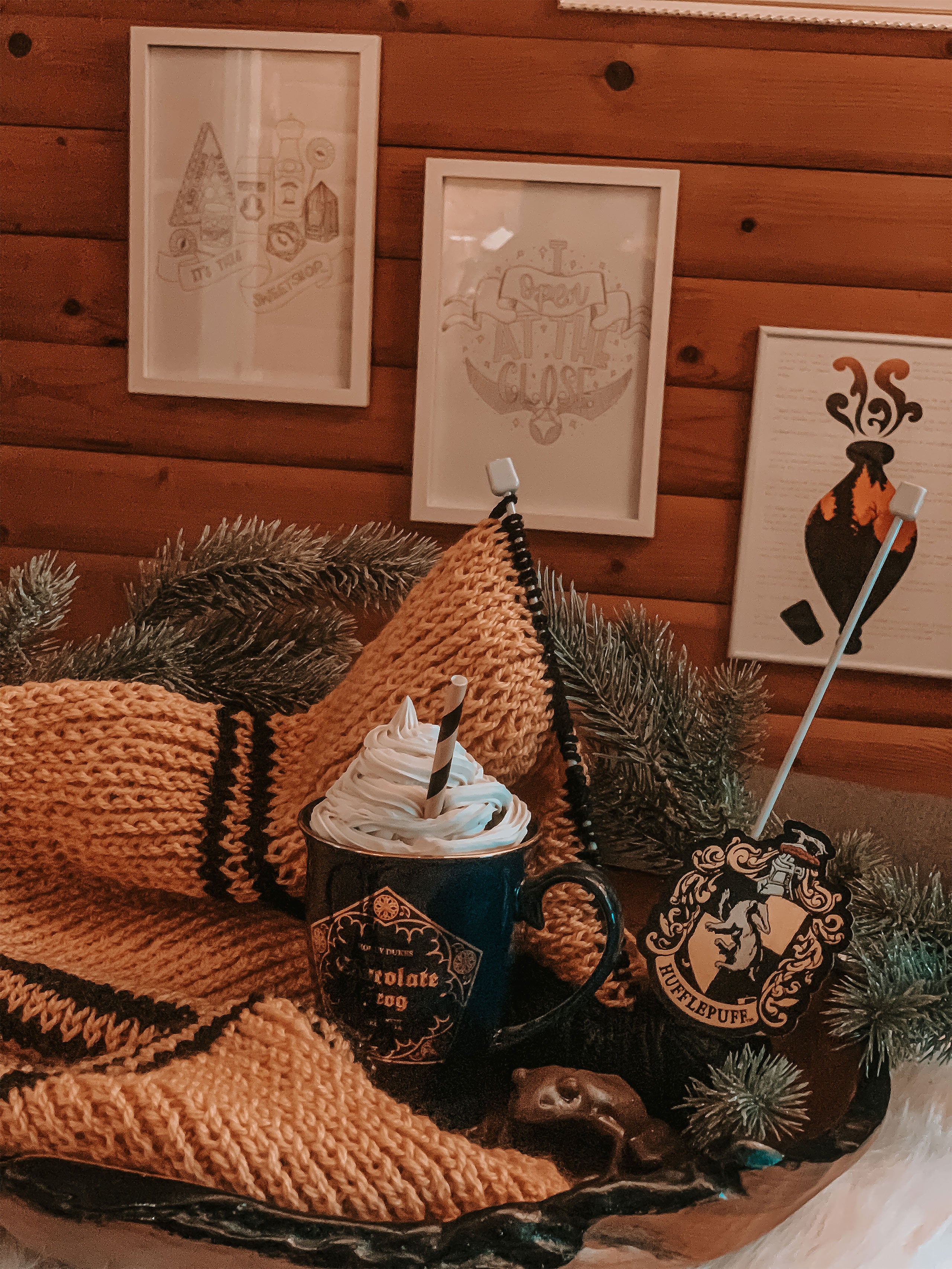 Produktbild Harry Potter - Hufflepuff Schal Strick-Set