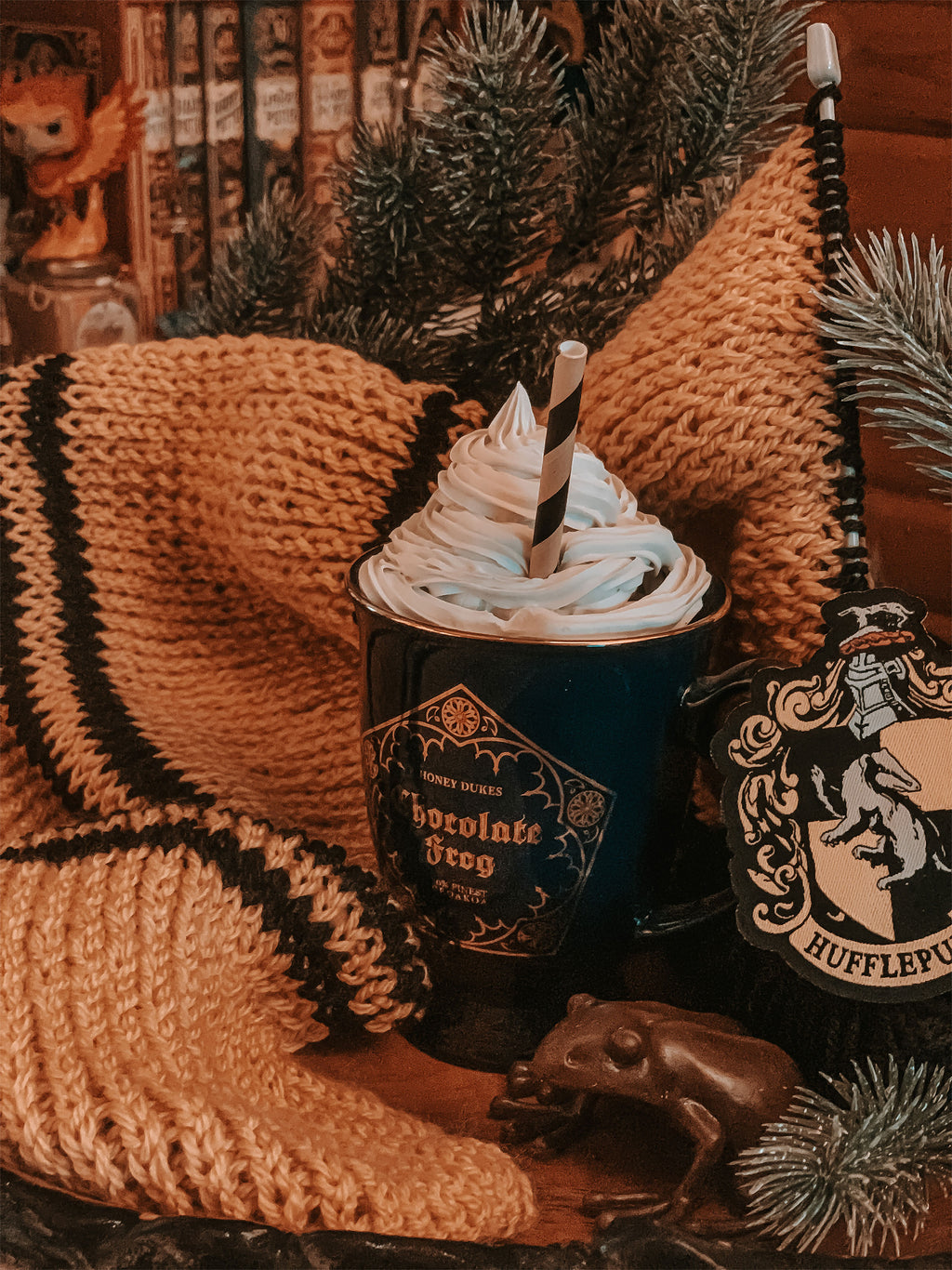 Produktbild Harry Potter - Hufflepuff Schal Strick-Set