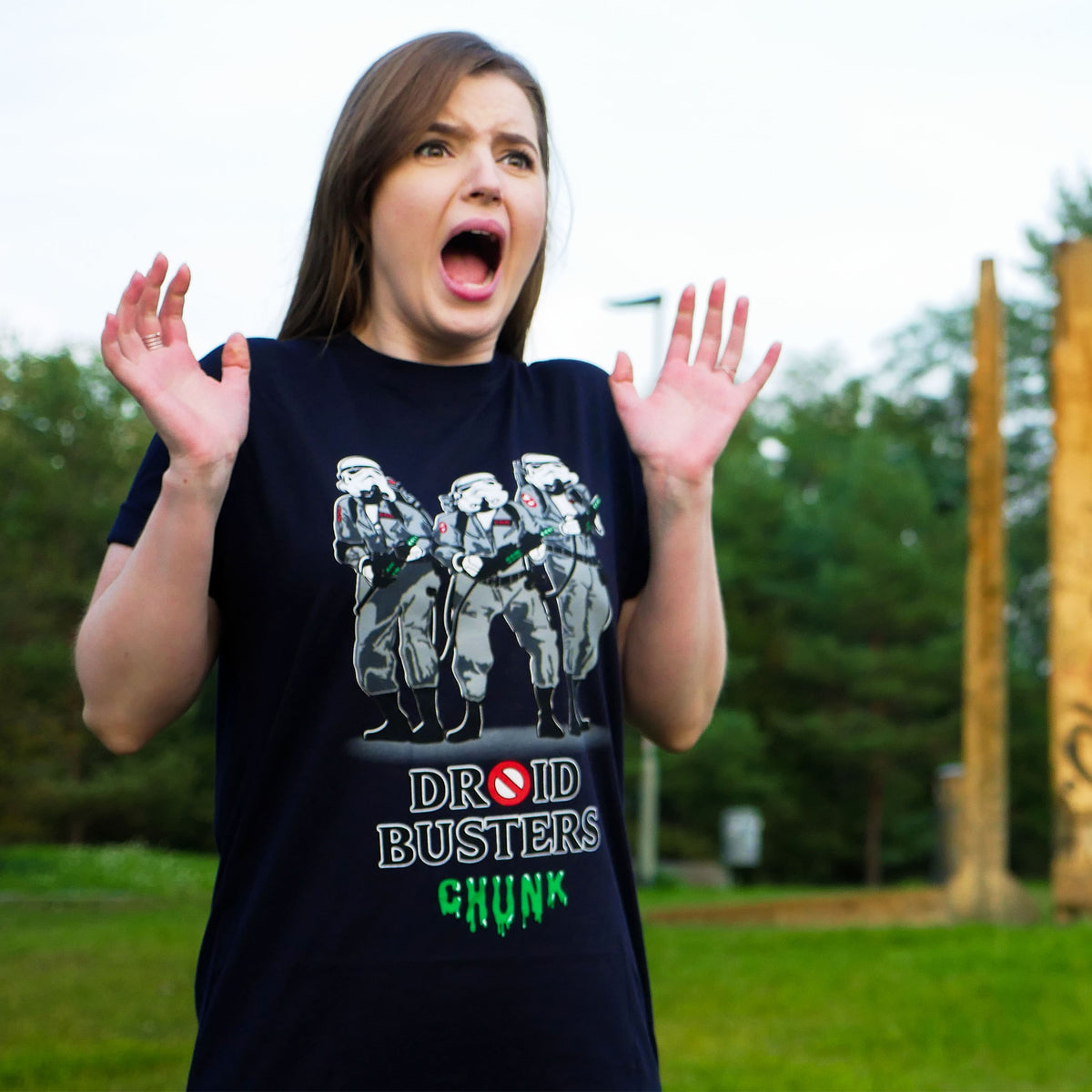 Produktbild Droidbusters T-Shirt für Star Wars Fans blau