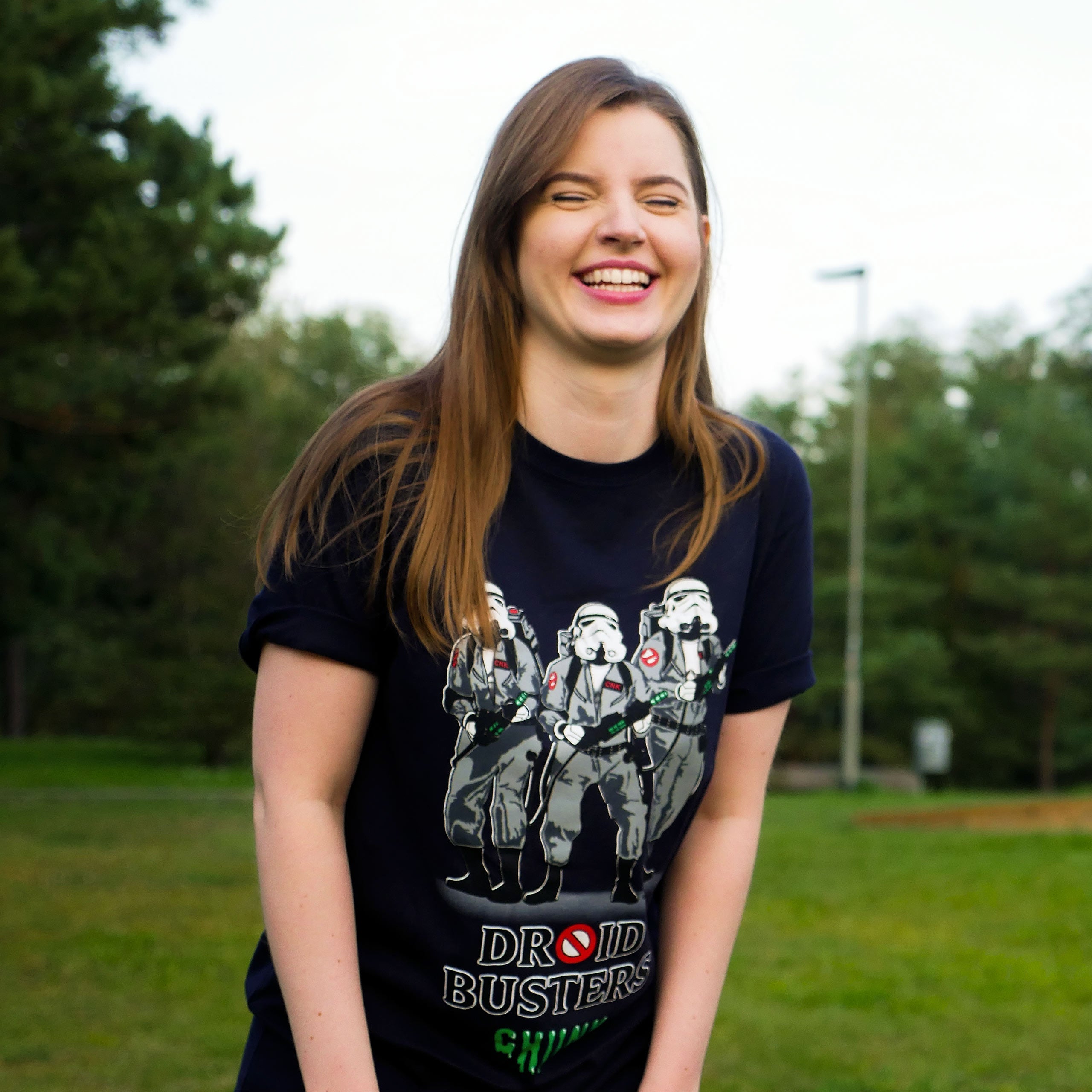 Produktbild Droidbusters T-Shirt für Star Wars Fans blau