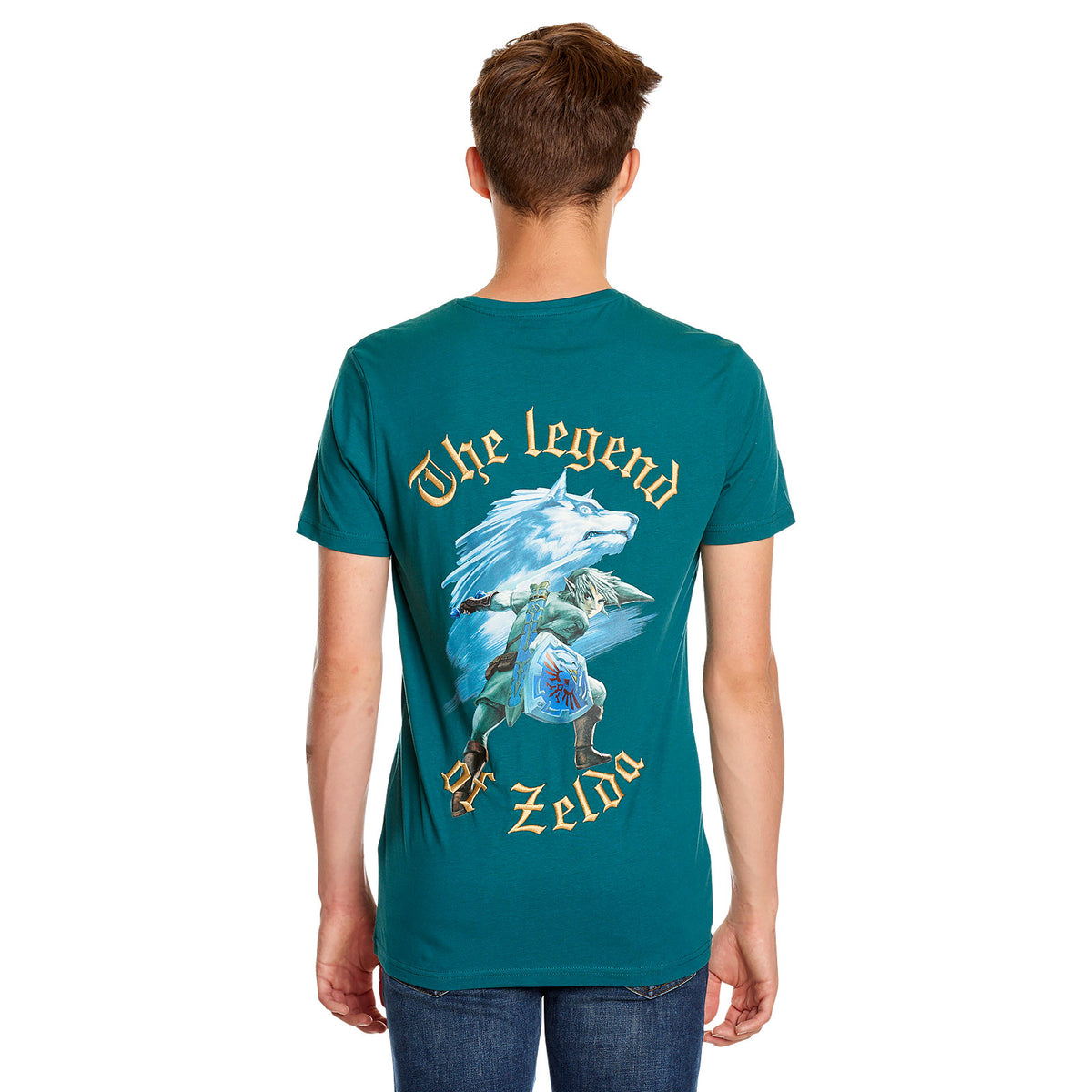 Produktbild Zelda - Link mit Wolf-Link T-Shirt türkis