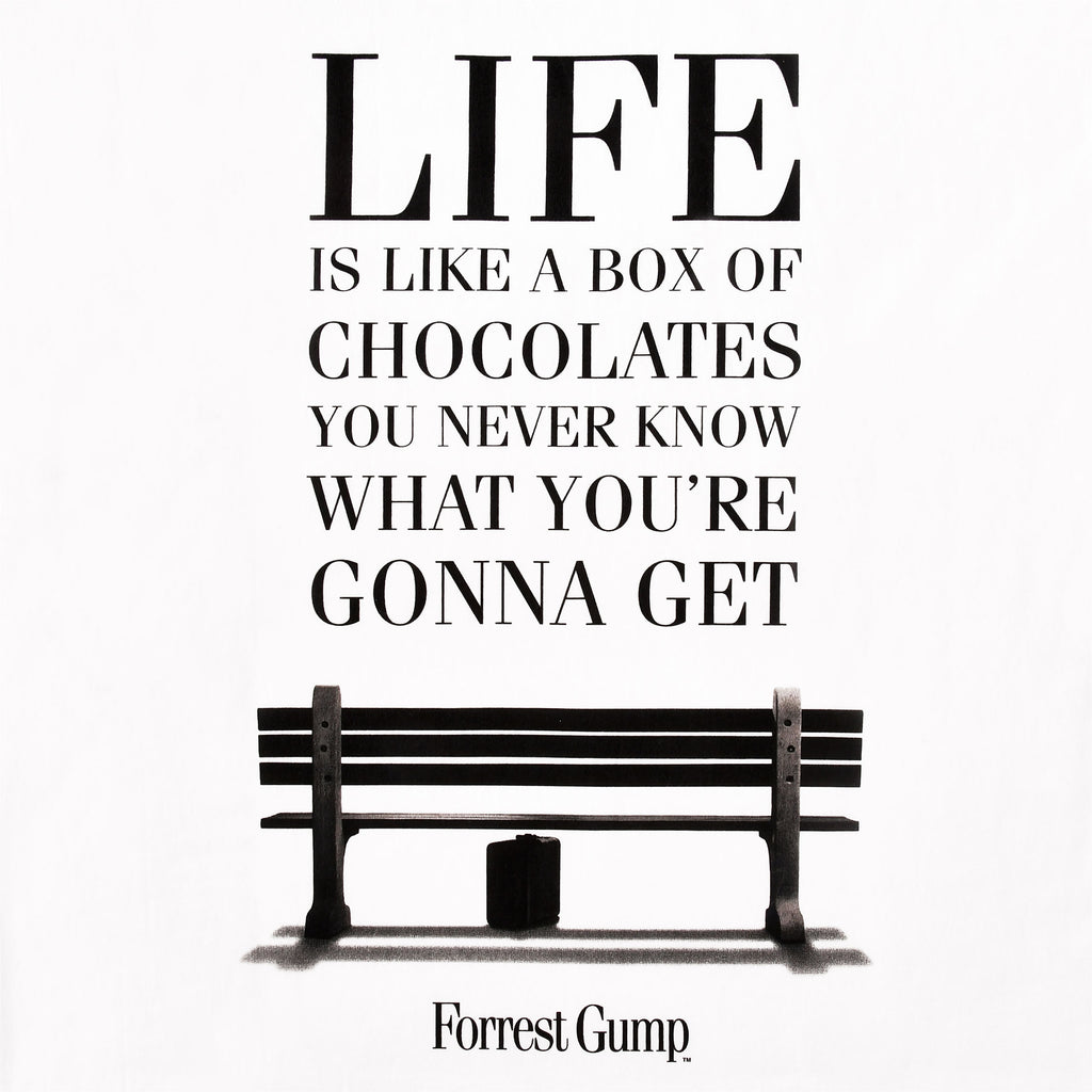 Produktbild Forrest Gump - Life Is Like a Box of Chocolates T-Shirt weiß