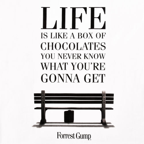 Produktbild Forrest Gump - Life Is Like a Box of Chocolates T-Shirt weiß