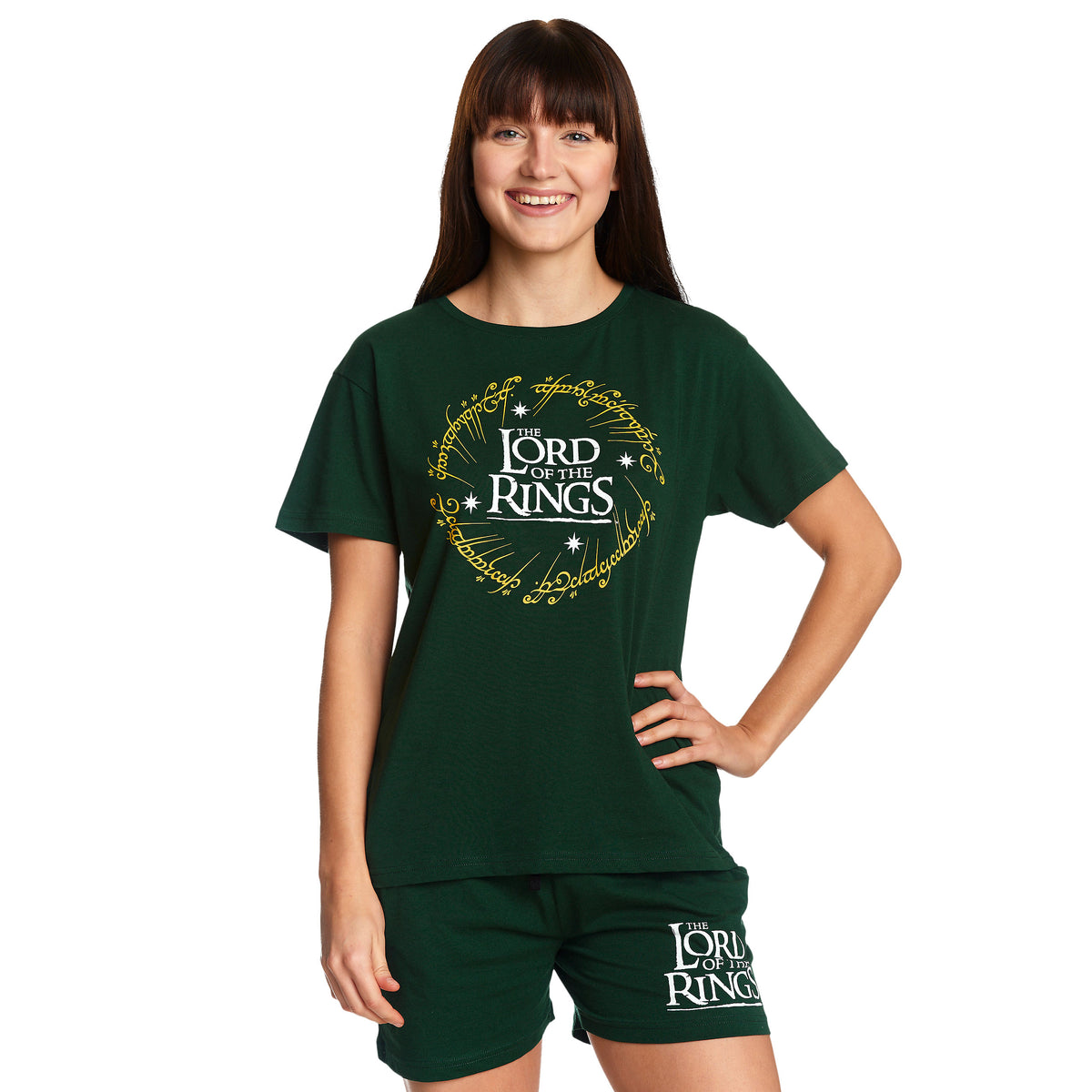 Produktbild Der Herr der Ringe - Der Eine Ring Pyjama kurz Damen grün