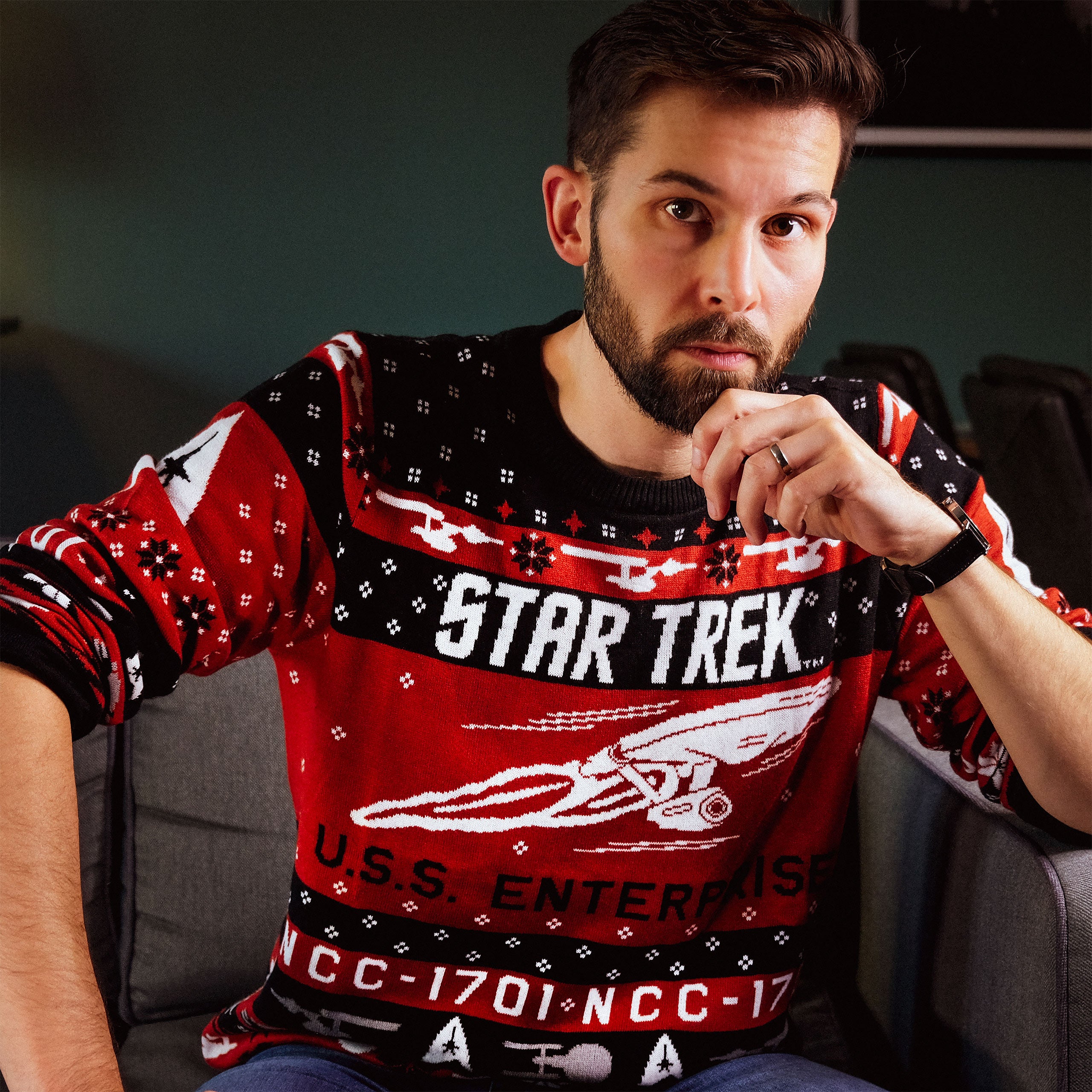 Produktbild Star Trek - USS Enterprise Strickpullover