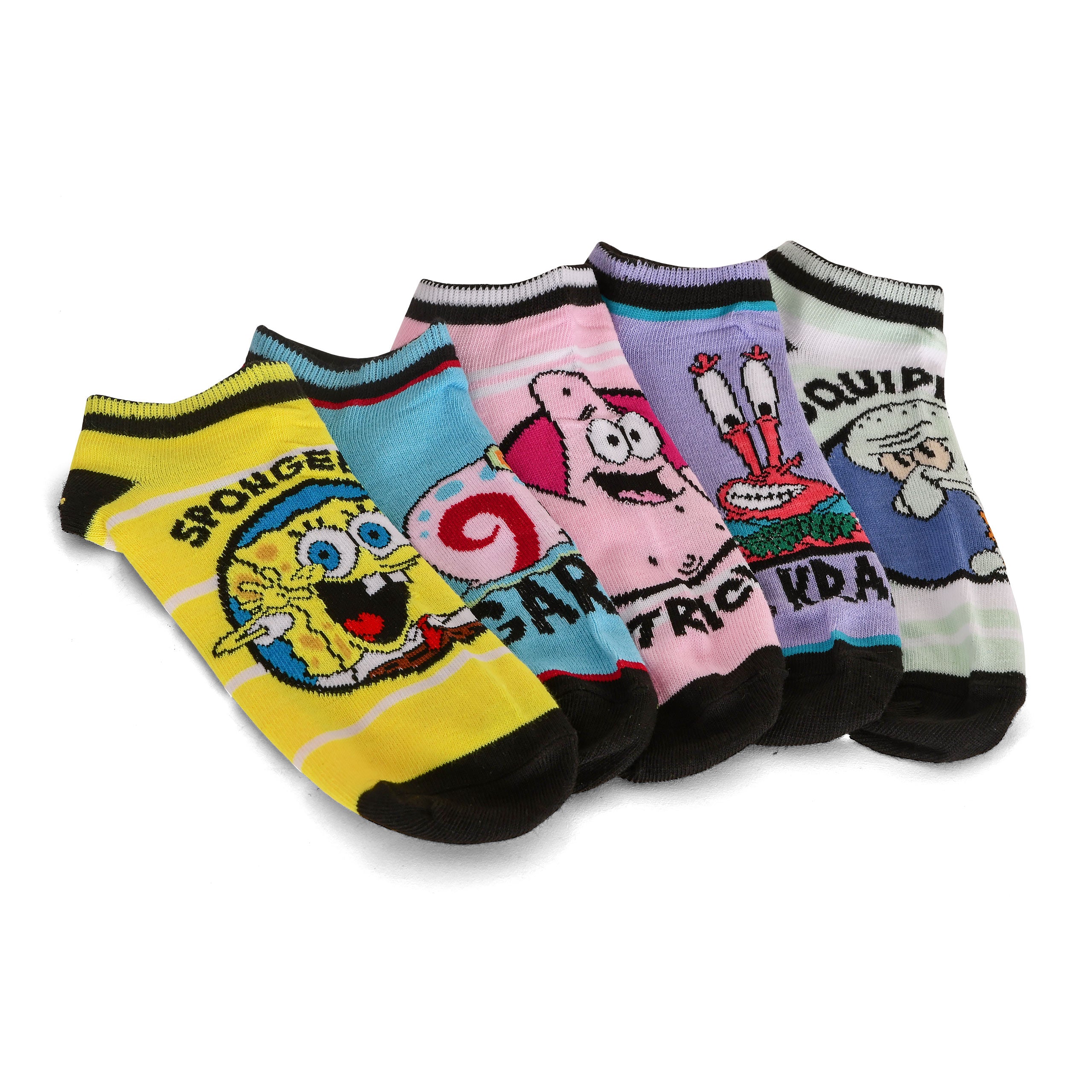 Produktbild SpongeBob - Characters Sneaker Socken 5er Set